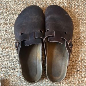 Birkenstocks Brown Clogs Boston Oiled Leather Men’s 12